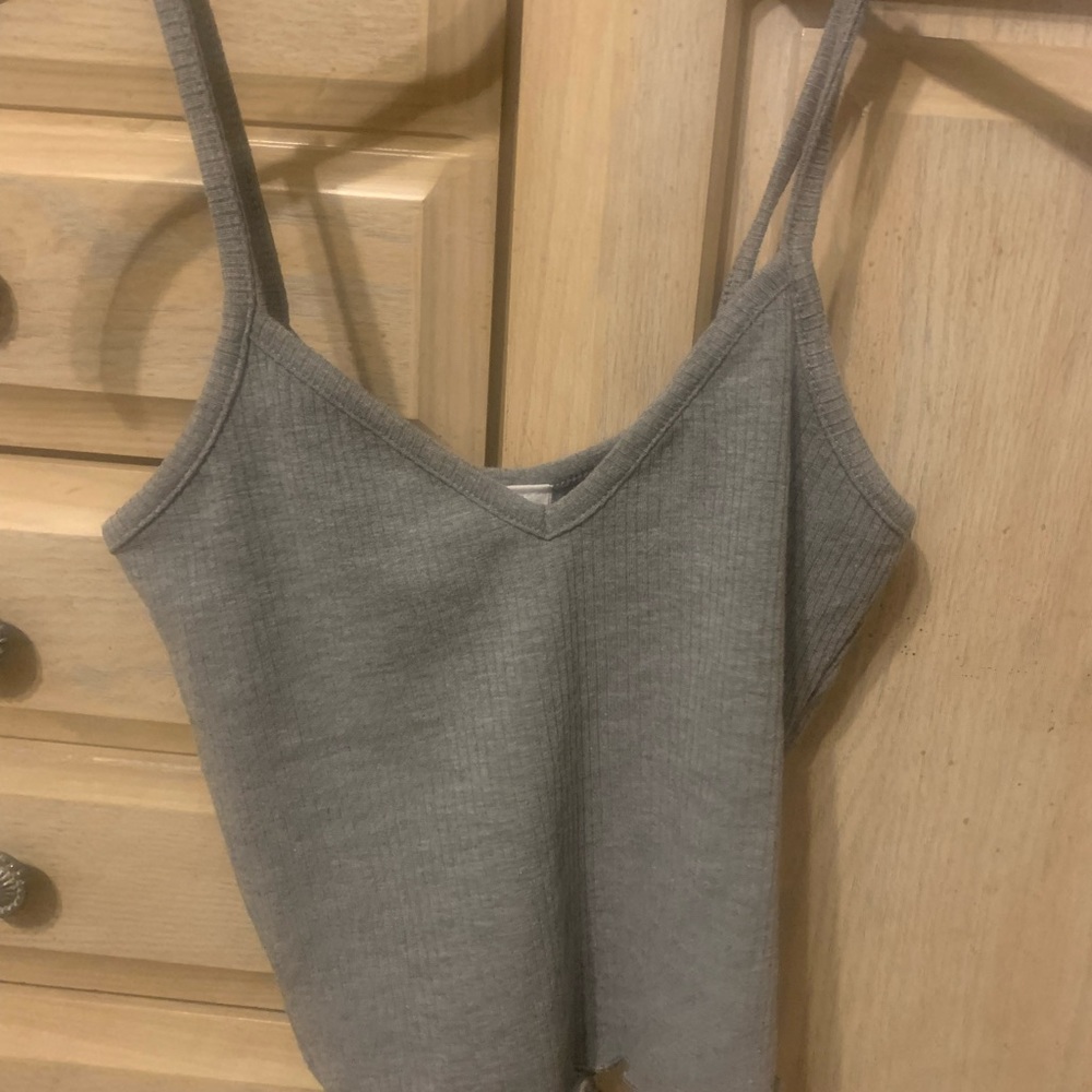 Destined top gray color size small great condition comfy